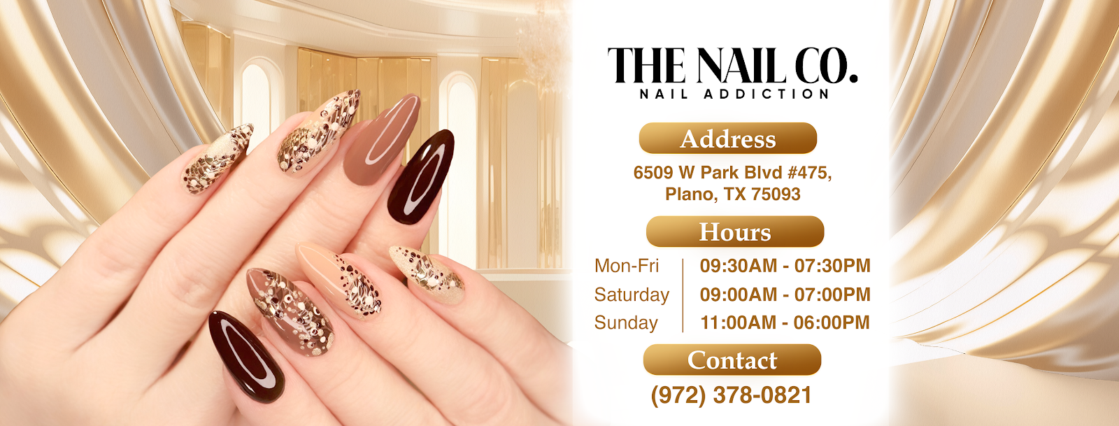 The Nail Company Plano (Builder Gel, Gel-X, Dipping, Acrylic, Nail Art) logo